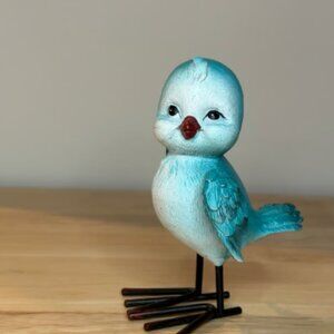 Blue Bird Figurine Table Decoration